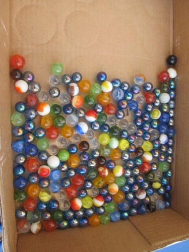 Glass mini marble vintage lot - glass,