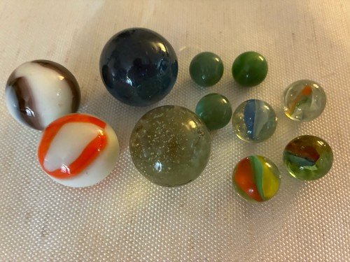 Vintage lot marbles - of, and